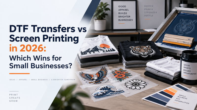 DTF Transfers vs Screen Printing in 2026: Which Wins for Small Businesses?