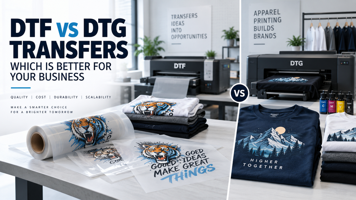 DTF vs DTG: Choosing a Process for Your Business