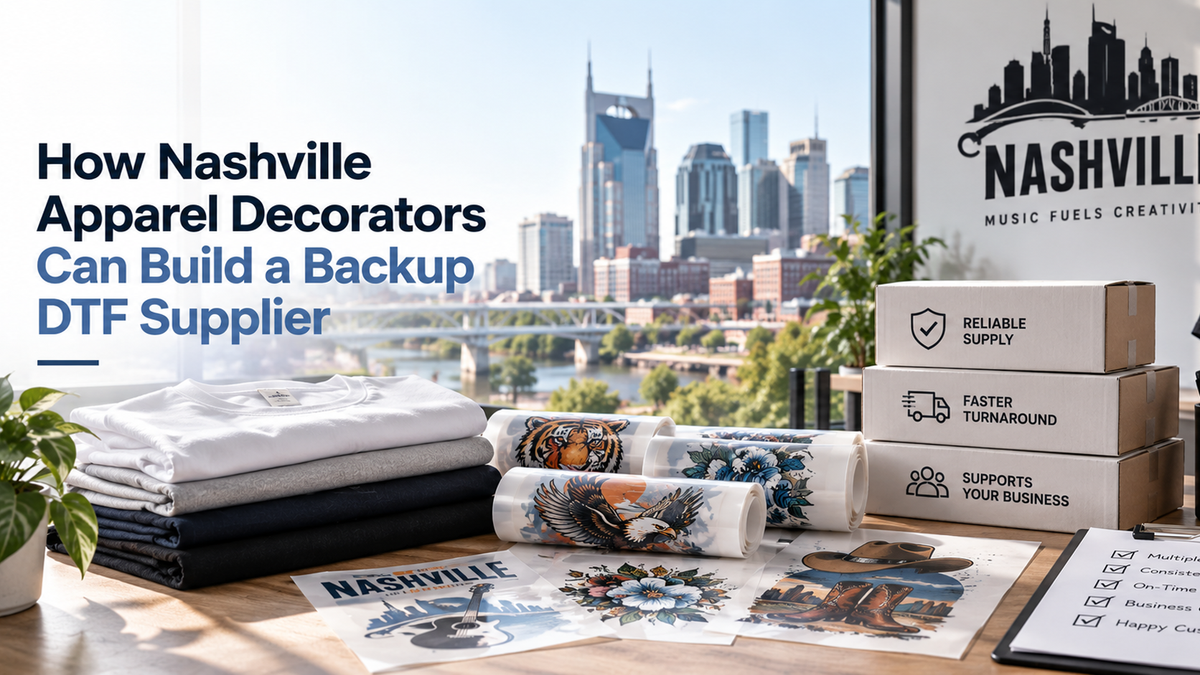 How Nashville Apparel Decorators Can Build a Backup DTF Supplier