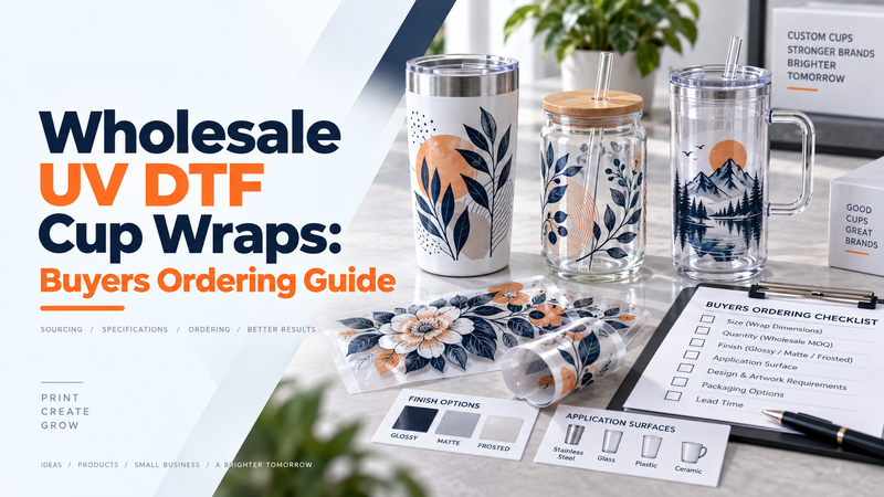 Wholesale UV DTF Cup Wraps: Buyers Ordering Guide